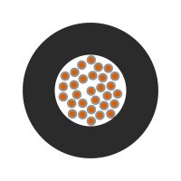 Jednožilový vodič ÖLFLEX HEAT 125 SC 1X0,75 BK černá LAPP 1233001