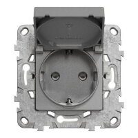 Zásuvka SCHUKO NOVÁ UNICA 2P+E 250V/16A, IP44,Aluminium SCHNEIDER NU508230