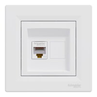 ASFORA Zásuvka datová RJ45, kat.5e UTP, bílá SCHNEIDER EPH4300121