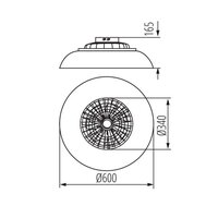 Svítidlo LED s ventilátorem PLAVE PAN60 CCT+RGB B KANLUX 46371