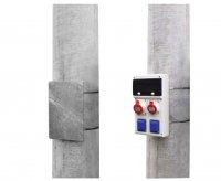 Držák rozvodnice BLOCK5 na sloup SCAME 659.DR-SLV