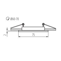 Podhledové bodové svítidlo NAVI CTX-DS10-B KANLUX 25990