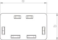 OBO WDK HE15030GR Koncový díl pro kanál WDK 15x30mm kamenná šeď