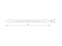 LINEAR GLASS 8W 118mm 3000K