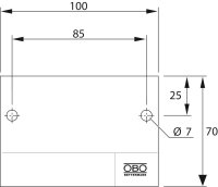 OBO KS-ZSE DE Identifikační štítek pro odlehčení tahu Polyvinylchlorid PVC