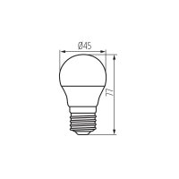 Kanlux 23425 BILO 4,5W E27-WWSvětelný zdroj LED