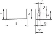 OBO 7215330 Oddělovací úhelník BSK-W1026
