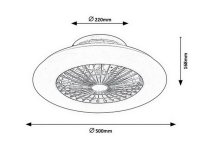 Dalfon LED 30W IP20 stříbro RABALUX 6859