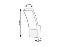 Palanga LED 12W IP44 3000K antracit RABALUX 7504