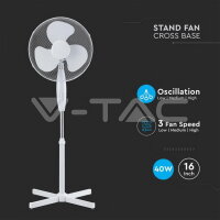 40W Stand Fan With 600mm Cross Base 4 Bu
