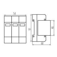 Přepěťová ochrana KSPD-T1+T2 275/200 KANLUX 36316