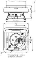 ABB Tango 5598A-2999B Zásuvka jednonás. s víčkem,s ochranou před přepětím,IP44