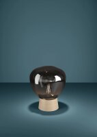 Stolní svítidlo MAGACELA E27 černá/dřevo/šedá-TRANSP. 1X40W EGLO 390321