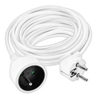 1z prodlužovací přívod - spojka, 10m, 3 x 1,5mm2, bílá SOLIGHT PS06