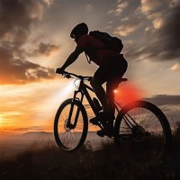 Set nabíjecích cyklo svítilen 160lm přední zadní červená Li-Ion USB SOLIGHT WN47