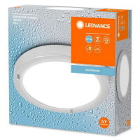 LEDVANCE Bathroom Ceiling Luminaire IP44 E27 310mm E27 Chrome