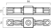 MICROTRACK 1c LINEAR CONNECTOR BK