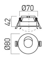 XPOLI REC. ADJ. SPOT WALL WASHER GU10/PA