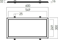 XWIDE RIM LED PANEL 30W 220-240V AC 3000