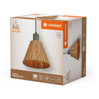 Závěsné svítidlo Decor Raffia Pendant 1XE27 Green LEDVANCE 4058075838154
