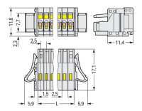 1vodičová pružinová svorkovnice, CAGE CLAMP, 0,5 mm2 WAGO 733-102/037-004