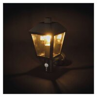 LED zahradní nástěnné svítidlo s PIR senzorem ADENIA 19,8x15x29,8 cm 1xE27 15W