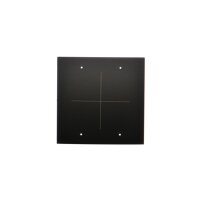 Kryt jednoduchý s piktoramem 'kríž' pro spínače a elektronické ovládání černý