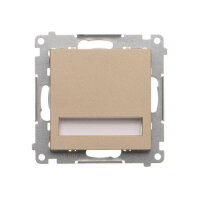 LED osvětlení, 230 V / 0,93 W, barva světla teplá bílá (3100 °K) champagne matná