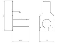 Stropní a stěnová přechodka, do betonu KAISER 1261-12