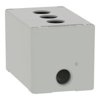 Skříň kovová, Šedá, M20 3 otvory, 22MM 80X130X77 UL CSA    SCHNEIDER XAPD2503