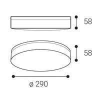 Stropní svítidlo YPSO 30, W CASAMBI TW 22W 3000K-4000K bílá LED2 1460151CSTW