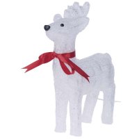 LED vánoční sob, IP44, studená bílá, časovač