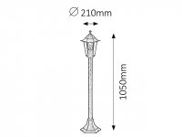 Velence E27 1x 60W IP43 antická zlatá RABALUX 8240