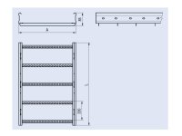 TOP SERVIS 3100101 KZ 150/60 3m žebřík 150/60 3m pozink plech (DX51D)