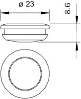 OBO 89 ROE 12-16 Vsuvka O12-16mm světle šedá Polyetylén PE