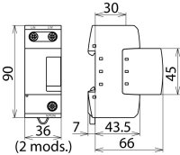 Svodič bleskových proudů DEHNbloc H M 1-pólový, 255V AC 961122