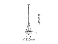 Annabella E27 2x 60W IP20 bronz RABALUX 8637