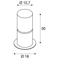 ROX ACRYL 30 Pole venkovní stojací svítidlo IP65 ušlechtilá ocel 304 E27 20W