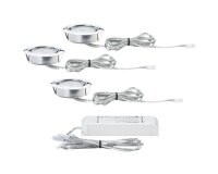 Nábytkové zápustné svítidlo - sada 3ks  Micro Line LED chrom 935.52 93552