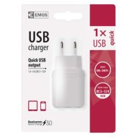 Univerzální USB adaptér QUICK do sítě 3A (18W) max. EMOS V0123