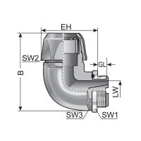 DVW90 M25/P16-M m-top 90° rotating černá MURRPLASTIK MR-83495256