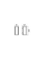 Nástěnné svítidlo VITRA AP E27 1X15W IP54 BK REDO 9107