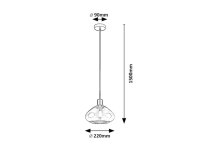 DVORA E27 1x 40W IP20 matná černá RABALUX 72021
