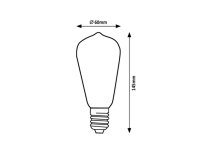 Světelný zdroj Filament LED, E27 ST64, 4W, 640lm, 4000K RABALUX 79028
