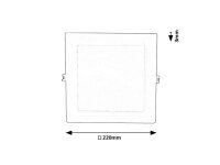 SHAUN2 LED 18W IP20 bílá 4000K 1360lm RABALUX 71239