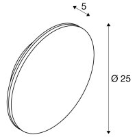 D-RING M, nástěnné svítidlo, fáze, 2700/3000K, fáze, IP65, černá SLV 1007913