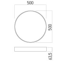 XPILL RND PANEL 50W 220-240V AC CCT(3/4/