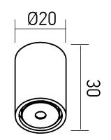 XCLICK S/M SURFACE ELEMENT FOR CEILING S