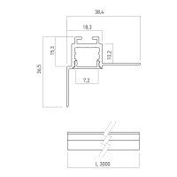 PRF044 SET PROFILE 3m for REC. INSTAL.+D