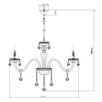 Závěsné svítidlo TEEJAY bílá 10xE14, max. 40W 230V GLOBO 64118-10